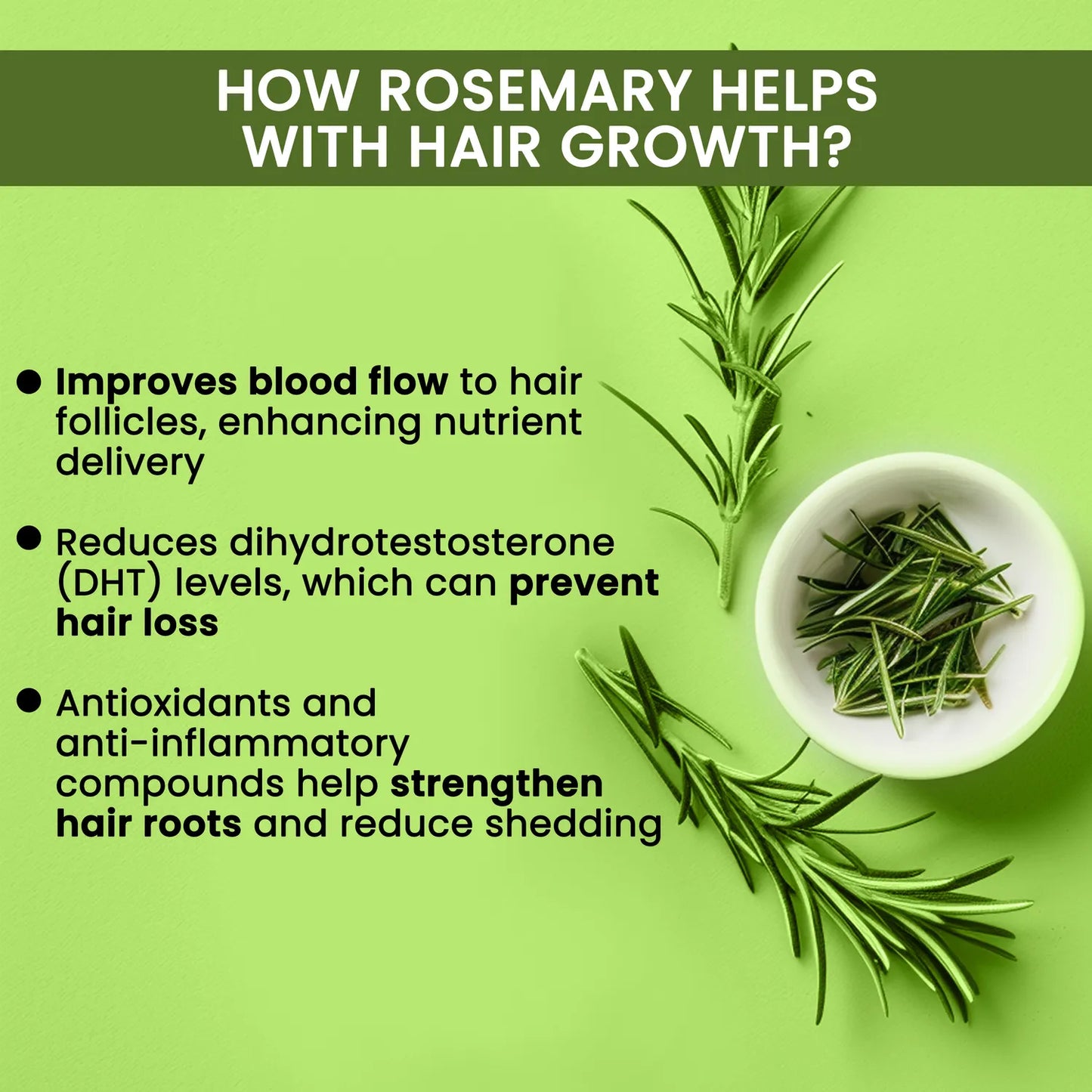Rosemary Water, Hair Spray For Regrowth (Pack of 3)